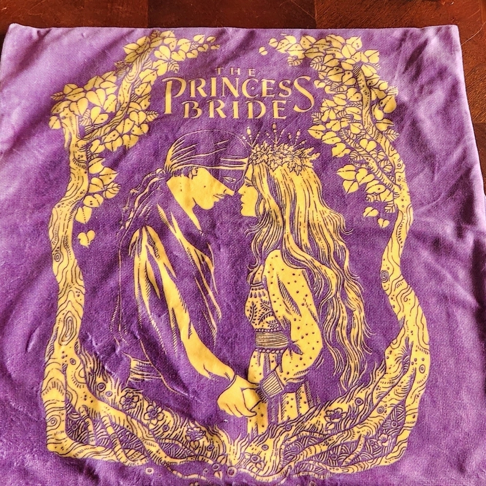 Purple and Gold The Princess Bride 16 X 16" Pillow Cover / Pillow Case